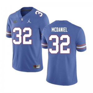 Men's Florida Gators #32 Mordecai McDaniel NCAA Nike Royal Authentic Stitched College Football Jersey BKA4162EN